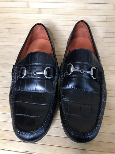 Peter Millar Bit Croc print Loafers 