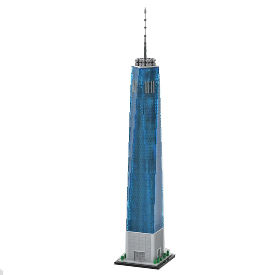 MOC: One World Trade Center Freedom Tower 1:800 Scale 3153 Pieces Gift DIY - Image 2 of 3