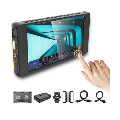 Portkeys PT6 Camera Field Monitor 5.2'' 600nit Touchscreen Camera Monitor Vert...