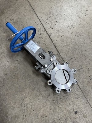 Orbinox 4'' SS 316 CF8M 150# Knife Gate Valve V-Port 20-3636MI-SSY PTFE Packing