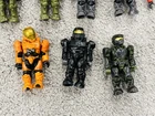 Halo Mega Bloks Spartan Lot of 7 Mini Figures Green Grey Orange Black