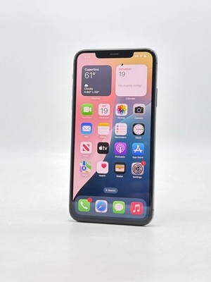 Unlocked Apple iPhone 11 Pro Max A2161 64GB Midnight Green - Cracked Read!