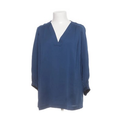 Diane von Furstenberg, Bluse, Größe: 40, Blau, Elasthan/Seide, Einfarbig #vLt