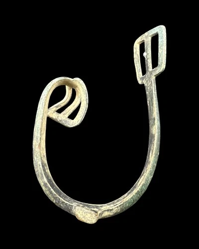 Civil War Dug Brass Spur Frame Hamilton Collection Cavalry Relic Patina