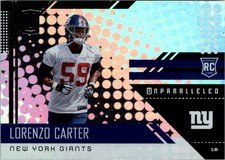 2018 Panini Unparalleled #232 Lorenzo Carter RC - FB