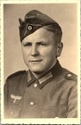 WW2 WWII German Army Military Wehrmacht Photo Postcard Soldier Studio Portrait — photo 1