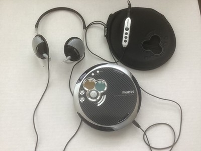 2004 Philips Portable Disc Walkman AX5311/17 Discman Player, Case & Headphones 