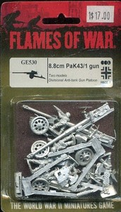 8.8cm PaK43/41 guns 15mm WWII German Flames War GE530 Hungarian 88mm Anti-Tank