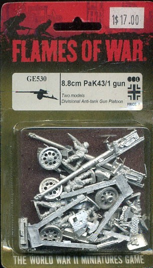 8.8cm PaK43/41 guns 15mm WWII German Flames War GE530 Hungarian 88mm Anti-Tank