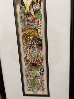 Charles Fazzino 3D 1994 B-WAY DX  Signed Serigraph 1 of 50 Limited Edition