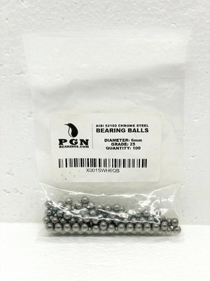 100 Qty 6mm (0.236'') Precision Chrome Steel Bearing Balls G25