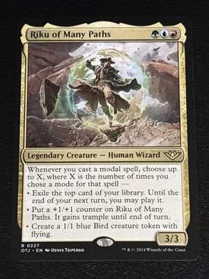 MTG Outlaws of Thunder Junction Riku of Many Paths 0227 Rare