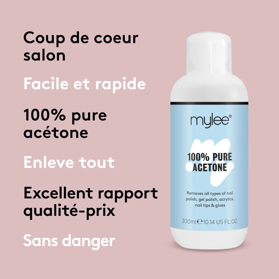 Dissolvant Ongles Qualité Supérieure Enlève Le Gel UV LED Acétone 100 % Pure - Photo 3/4