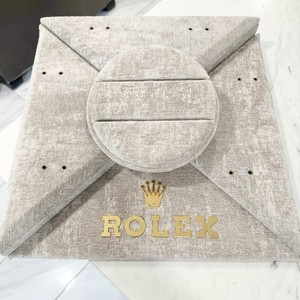 Vintage Rolex Watch Dealer Shop Window Display Stand 16” 4Tier Gray Soft Fabric