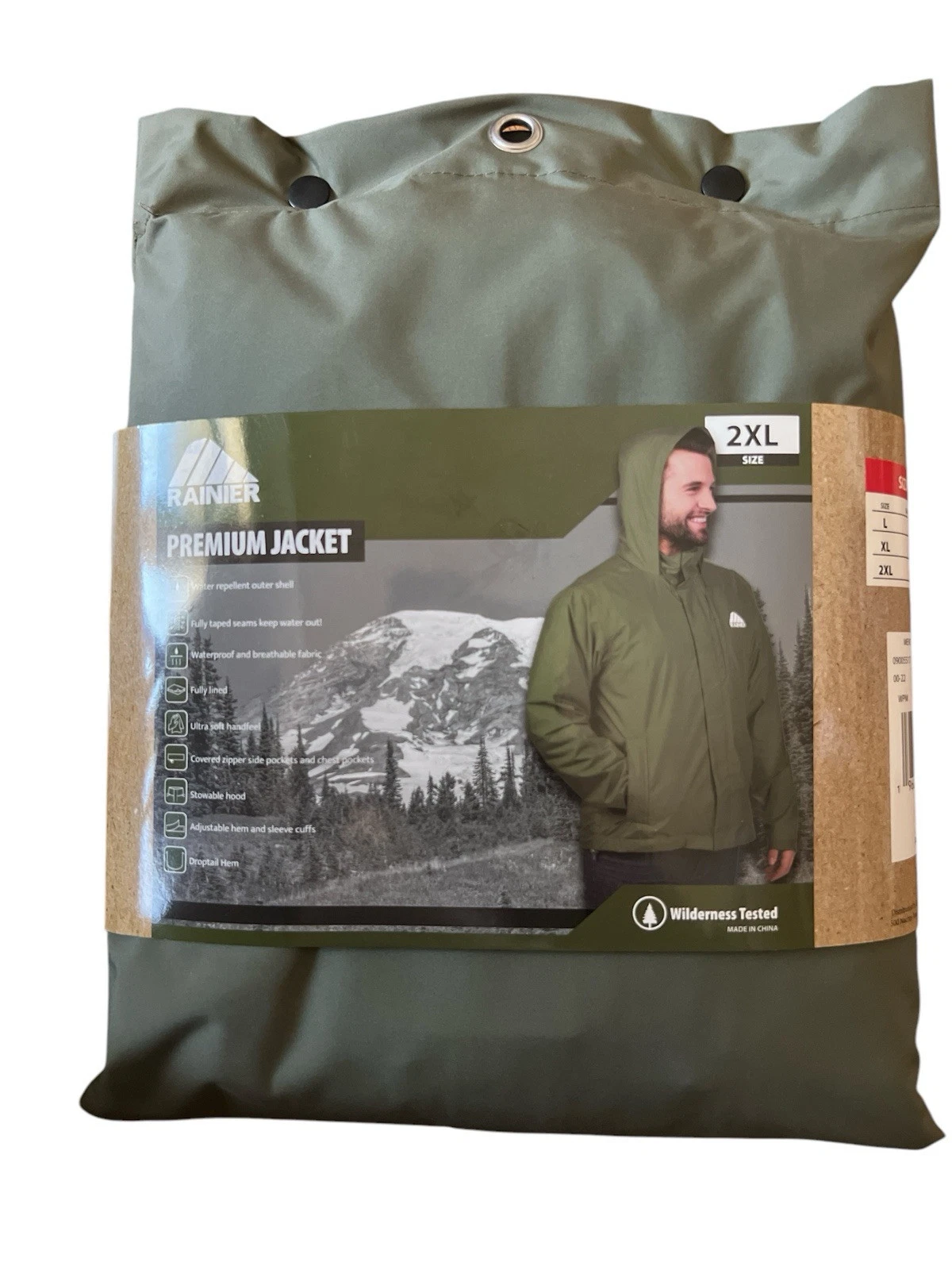 Men's Rainier Premium Jacket Waterproof Fully Lined Wilderness Tested Pick Size