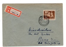 GERMANY Netherlands Registered Deventer Dienstpost Hitler 1944 Cover ZA