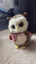 Ty Beanie Boos ICICLES Owl 6" Plush Toy Glitter Eyes