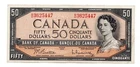 1954 (1961-72) CANADA 50 DOLLARS NOTE - p81b VF