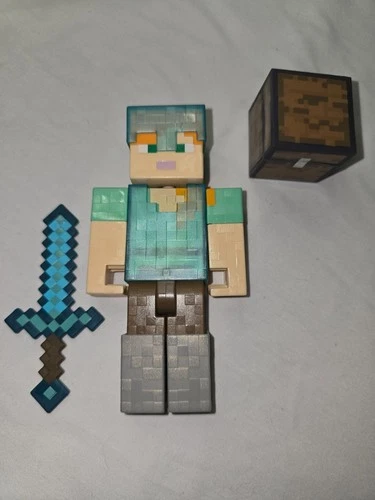 Minecraft Alex in Diamond Armor Jazwares Series 3 Action Figure