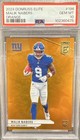 2024 Donruss Elite Football Orange Malik Nabers #196 PSA 9