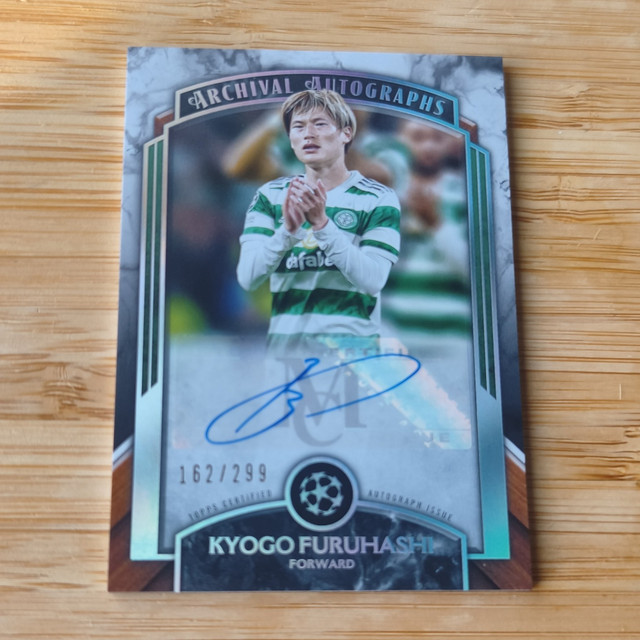 Topps UCL Museum 2022/23 Kyogo Furuhashi Celtic Auto AA-KF 162/299