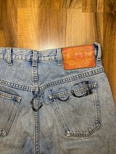 Gucci  Jeans W31 Original Gucci Denim mit Leder-Logo-Patch hinten
