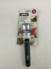 Zyliss lce Cream Scoop Weighted Ergonomic Balanced Black Handle Metal