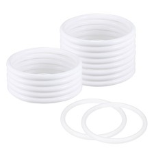 15-Pack Dream Catcher Rings 4.7" Plastic Rings for DIY White 0.35"