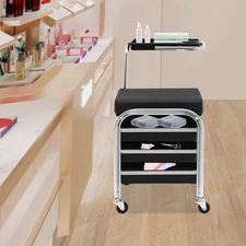 Manicure & Pedicure Tool Storage Cart Adjustable Salon Cart Manicure Trolley