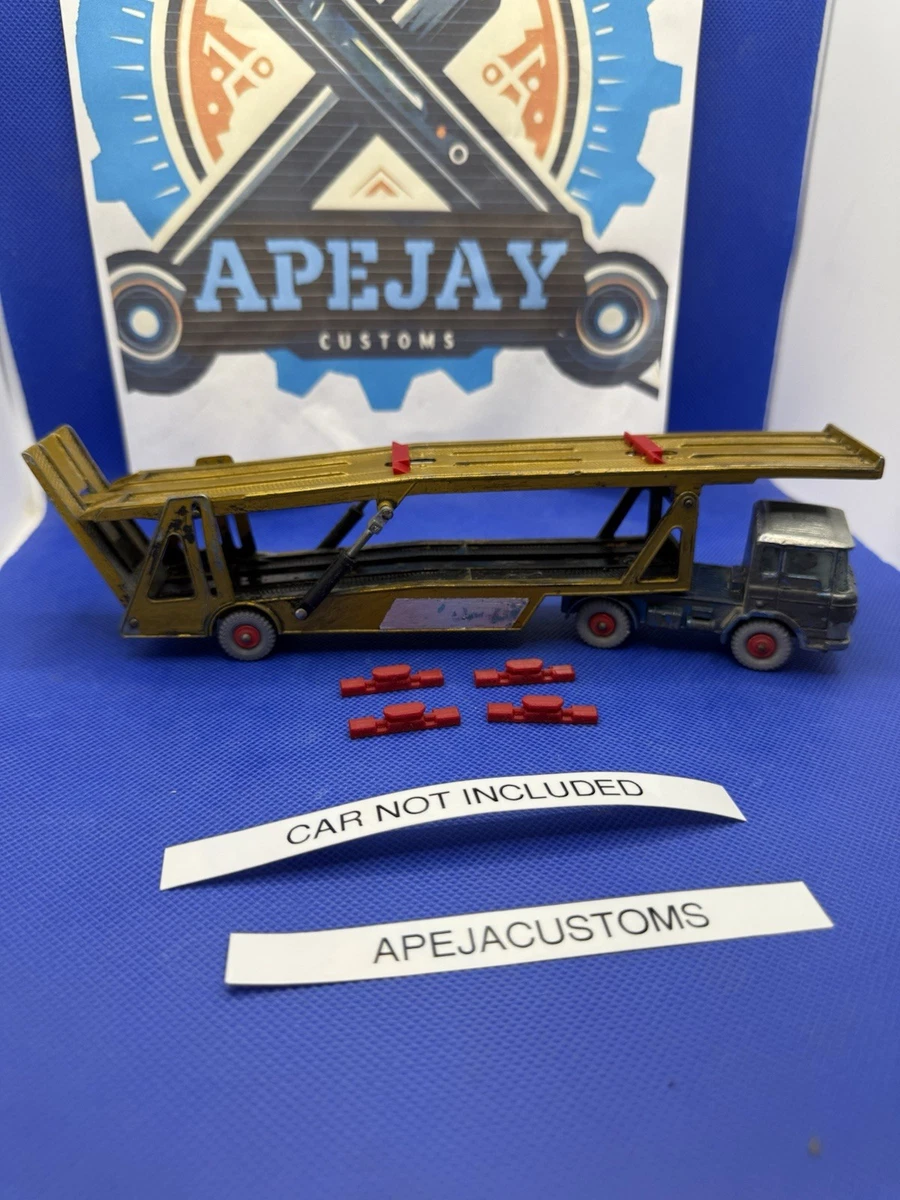 Juguete Coleccionable Escala Pequeña Camión A Escala Matchbox Service Series - Cama Plana King 3/20 Rojo Con Cama Gris Coche Juguete Matchbox Service Series