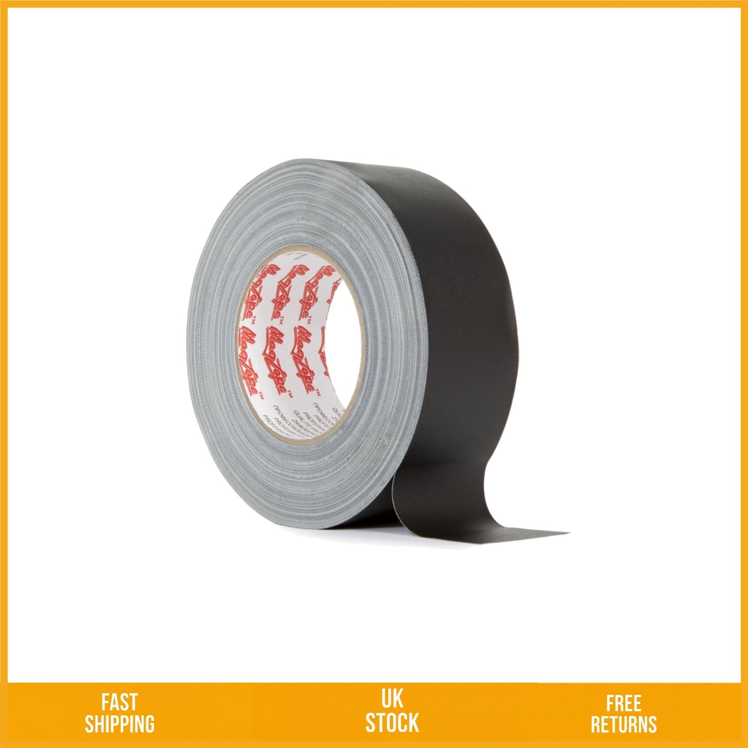 Non Reflective Professional Matt Black Gaffer Duct Tape 50mm x 50m 1pc