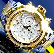 Invicta Reserve Swiss MD Meteorite 168 HandSet White Diamonds Subaqua Specialty!