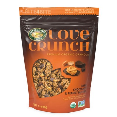 Love Crunch Organic Granola, Dark Chocolate & Peanut Butter, Ready to Eat, 11.5.
