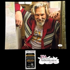 Jeff Bridges Signed 11x14 Photo JSA COA Autograph The Big Lebowski