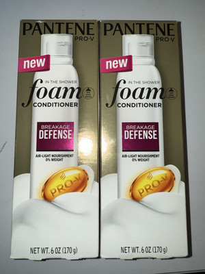 Lot of 2 - Pantene Pro-V Breakage Defense In Shower Foam Conditioner 6 oz.
