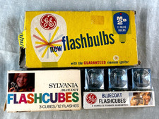 Vtg lot 9 Flash Cubes Sylvania General Electric Untested