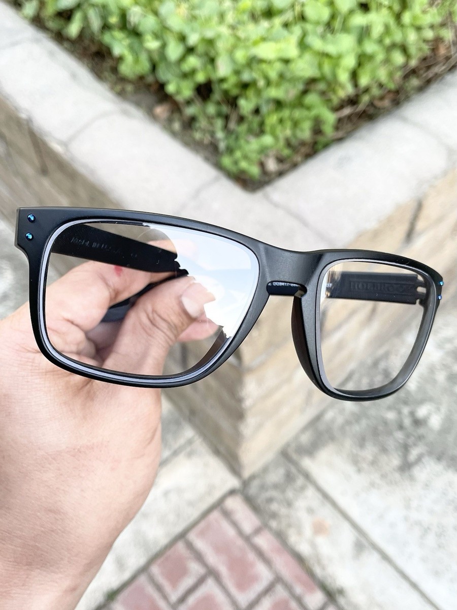 New Oakley Holbrook XL OO9417 9417 Black Clear Lens Size 59/18