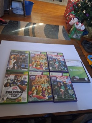 Xbox 360 Games Lot Madden 2005 Kinect Adventures Fantastic 4 Dance Central