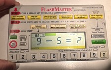 Flash Master Math Tables Electronic Learning Tool Model MT1A Tested Working