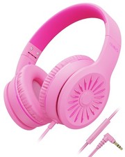 Wired Headphones with Microphone, K16 On-Ear Headphones for Kids with 3.5MM J...