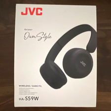 JVC HA-S59W Wireless Bluetooth On-Ear Headphones 40mm Built-In Mic Black