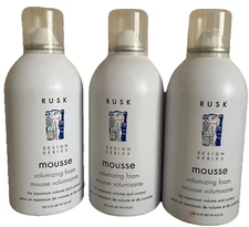 3X Rusk Maximum Volume and Control Mousse Foam Hair Styling 8.8 Oz Each READ