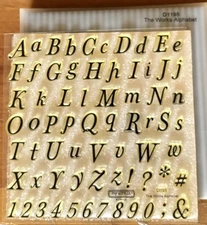 CTMH D1195 THE WORKS ALPHABET ~ UPPER & LOWERCASE LETTERS & PUNCTUATION, NUMBERS