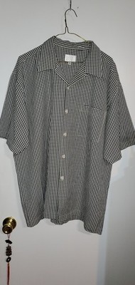 Elliott Dress Shirt Button Up Size XL Lightweight With Pocket EUC Mens Plaid 