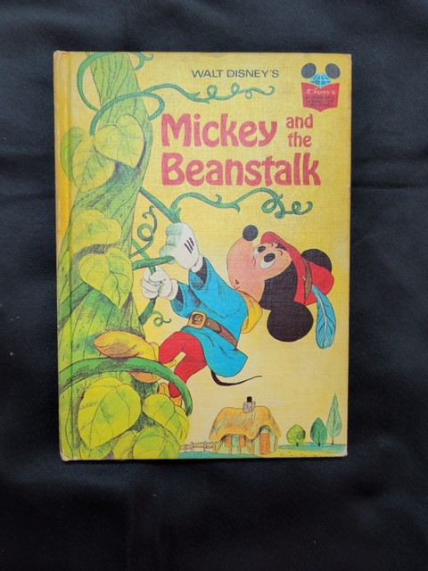 Vtg Walt Disney's Mickey and the Beanstalk Wonderful World of Reading 1973 Book