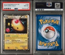 Pokemon TCG 2010 HG&SS Ampharos Prime 105/123 Holo - PSA 8