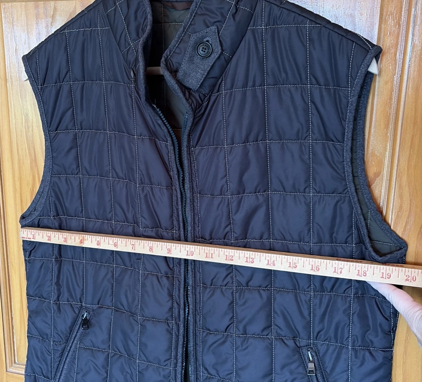 NWOT Men’s Waterville Italy Golf Quilted Vest - Size 52 European Sizing - product detail image 6