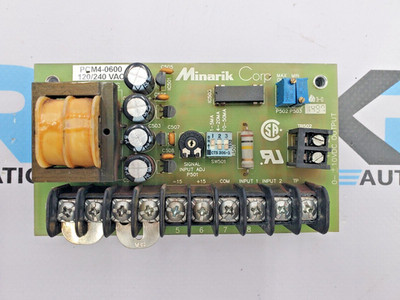 TESTED Minarik Corp PCM4-0600 Signal Isolator Board 120/240VAC 10VDC 170-0426