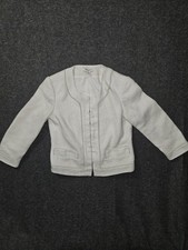 Banana Republic Jacket Womens Petite 4P Boucle Textured Lined Pockets Wool Hook