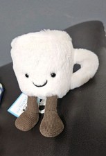 Jellycat Amuseables Coffee Mug Plush Stuffed Animal Soft Toy Small -New With TAG